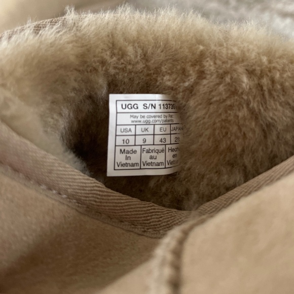 UGG Women’s Classic Ultra Mini Boots ‘Sand’ - Picture 5 of 6